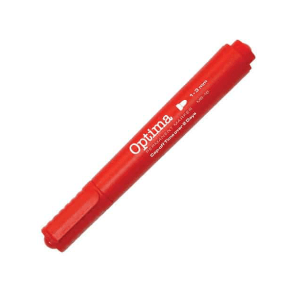 Marker OPTIMA crveni obli vrh 1kom 0