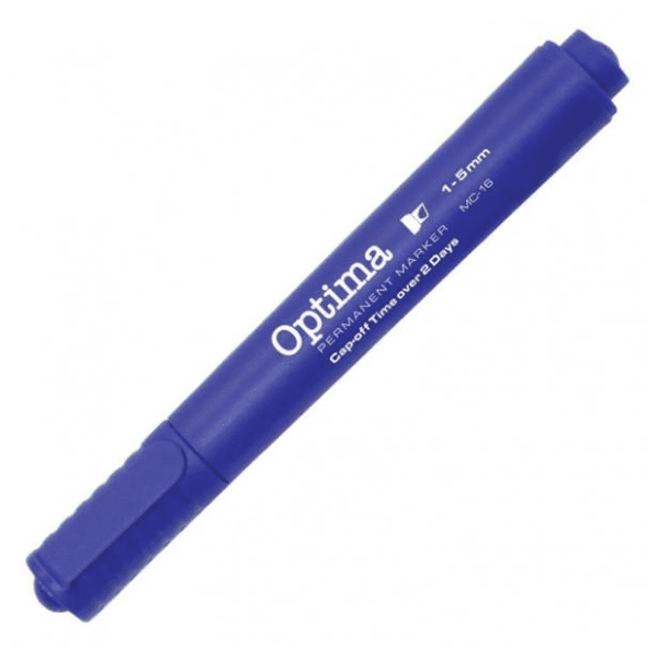 Marker OPTIMA plavi obli vrh 1kom 0