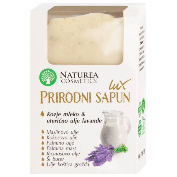 NATUREA sapun lux kozje mleko i ulje lavande 115g 0