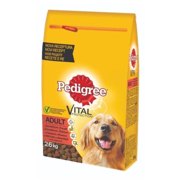 PEDIGREE Adult hrana za pse govedina i živina 2,6kg 0