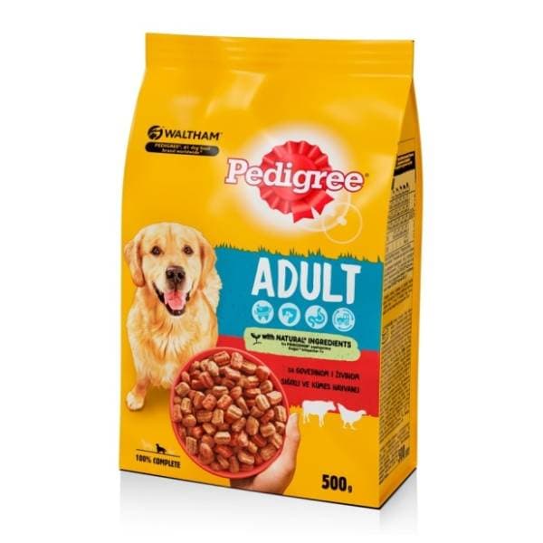 PEDIGREE Briket adult govedina i živina 500g 0