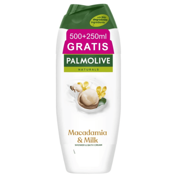 Pena za tuširanje PALMOLIVE macadamia&milk 500ml +250ml gratis 0