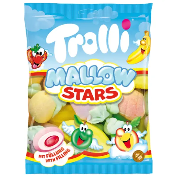 Penaste bombone TROLLI mallow stars 150g 0