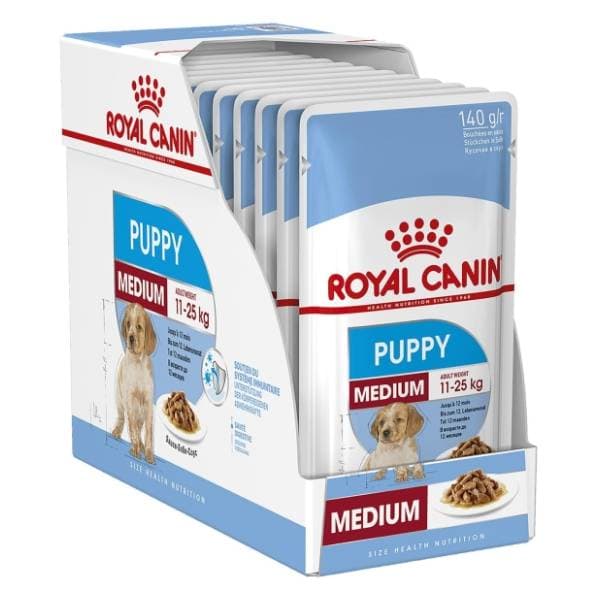 ROYAL CANIN Medium puppy 10x140g 0
