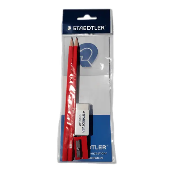 Set 2 olovke, gumica i zarezač STAEDTLER 1kom 0