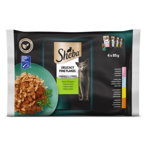 SHEBA Delikatesse mokra hrana za mačke 4x85g 0
