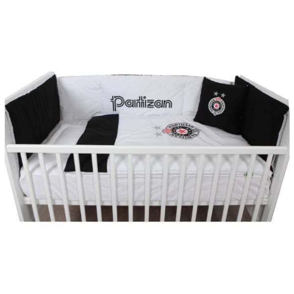 STEFAN posteljina sa ogradicom za bebe Partizan 60 x 120 cm 0
