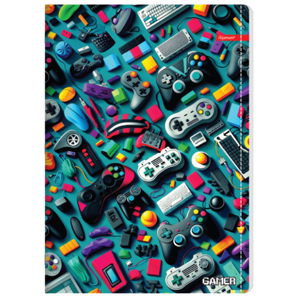 Sveska A5 dikto ILIJANUM gamer 52lista 1kom 0