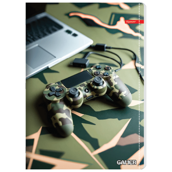 Sveska A5 karo ILIJANUM gamer 52lista 1kom 0