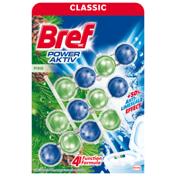 WC osveživač BREF Power aktiv pine 3x50g 0