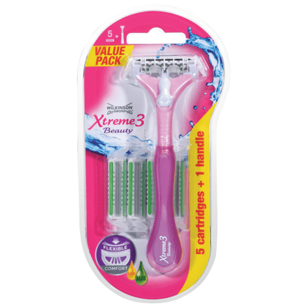 Ženski brijač WILKINSON hybrid xtreme beauty 1+5 dopuna 0