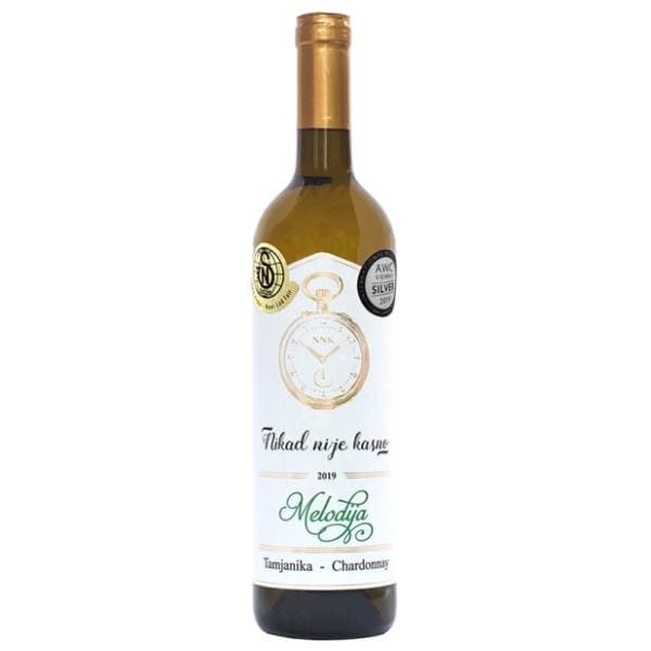 Belo vino NIKAD NIJE KASNO Melodija 0,75l 0