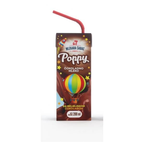 Čokoladno mleko POPPY 200ml 0