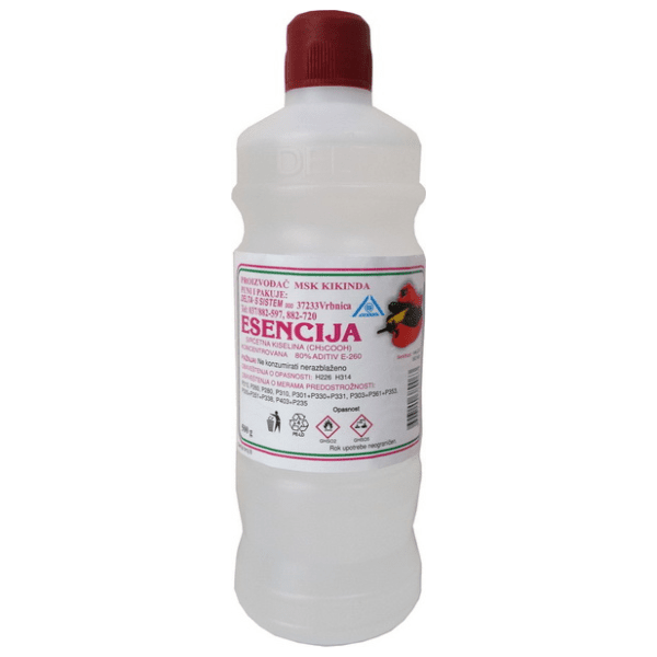 Sirćetna kiselina DELTA S esencija 80% 500ml 0