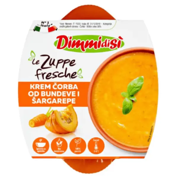 Krem čorba DIMMIDISI od bundeve i šargarepe 400g 0