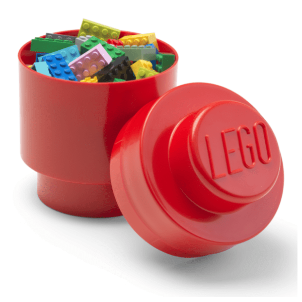 LEGO kutija za odlaganje okrugla (1) crvena 0