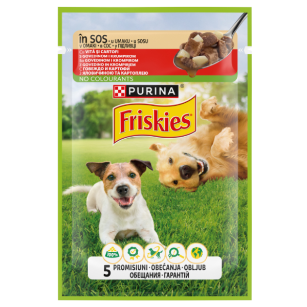 FRISKIES Adult govedina u sosu od krompira 85g 0