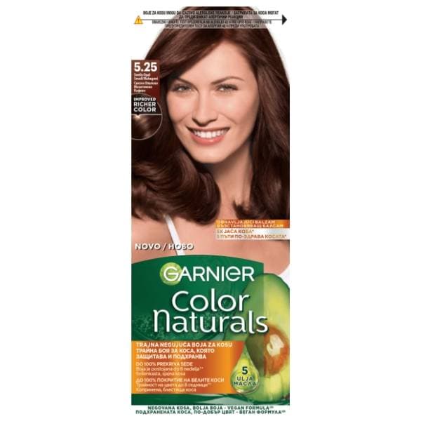 GARNIER Color Naturals farba za kosu 5.25 smeđi mahagoni 0