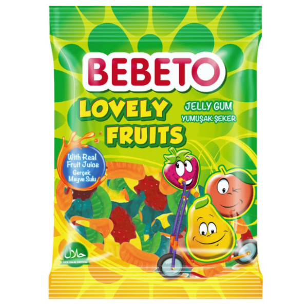 Gumene bombone BEBETO lovely fruits 80g 0