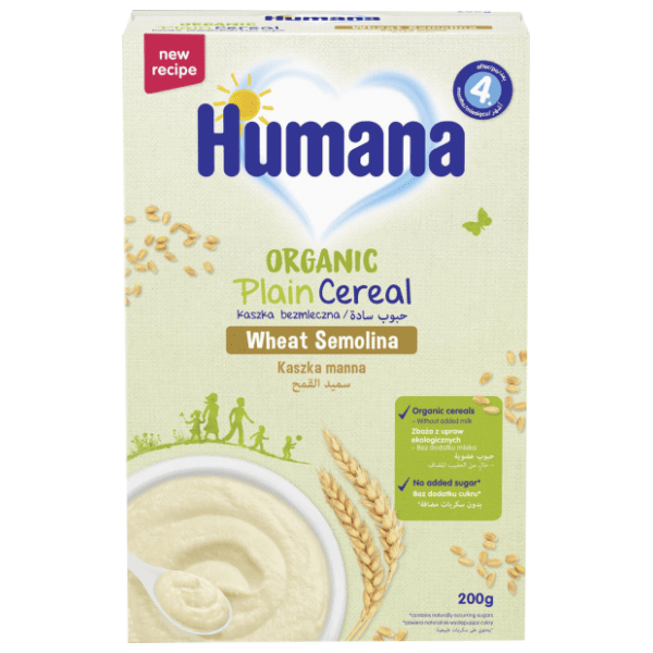 HUMANA organska bezmlečna kaša sa grizom 200g 0