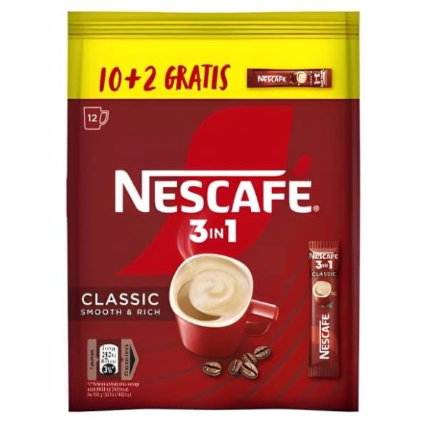 Instant kafa NESCAFE 3in1 classic 15,5g 10+2 gratis 0