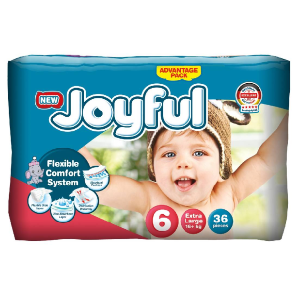 JOYFUL pelene 6 large 36kom 0