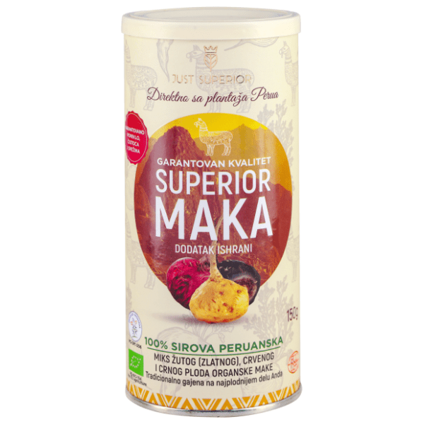 JUST SUPERIOR organska sirova maka u prahu 150g 0