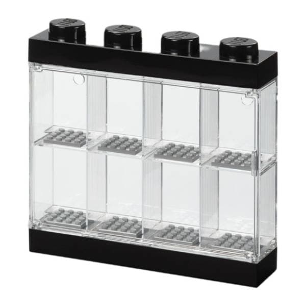 LEGO izložbena polica za 8 minifigura crna 0