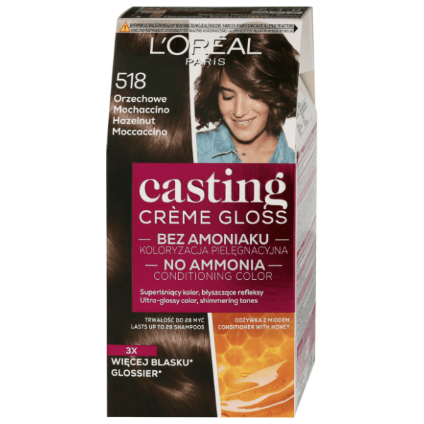 L'OREAL Casting farba za kosu 518 hazelnut moccaccino 0