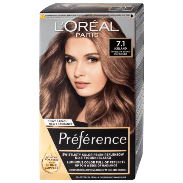 L'OREAL Preference farba za kosu 7.1 ash blonde 0