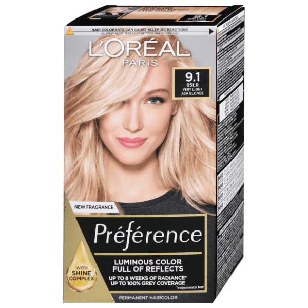 L'OREAL Preference farba za kosu 9.1 very light ash blonde 0