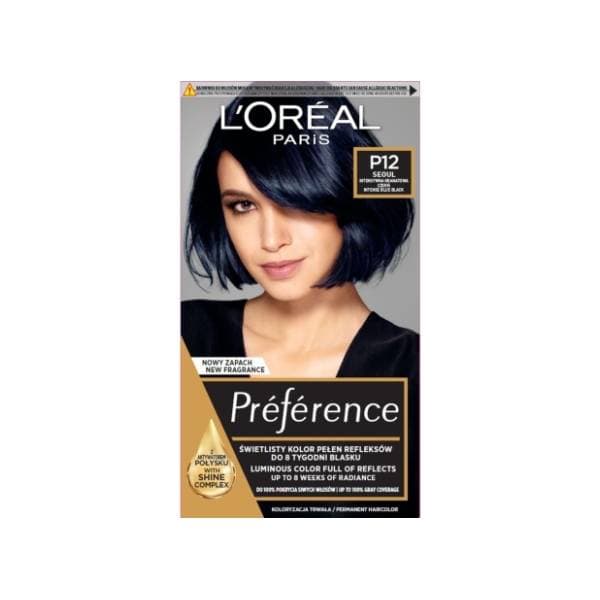 L'OREAL Preference farba za kosu P12 intense blue black 0