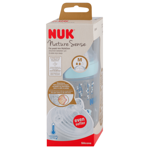 NUK Nature Sense flašica sa termo indikatorom 260ml 1