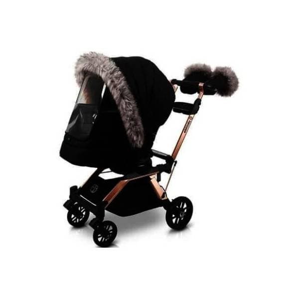 ORBIT BABY zimski set za kolica crni sa sivim krznom 0