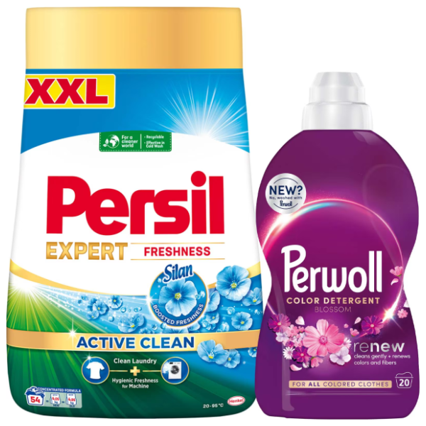 PERSIL freshness 54 pranja (4,05kg) + PERWOLL color 1l 0