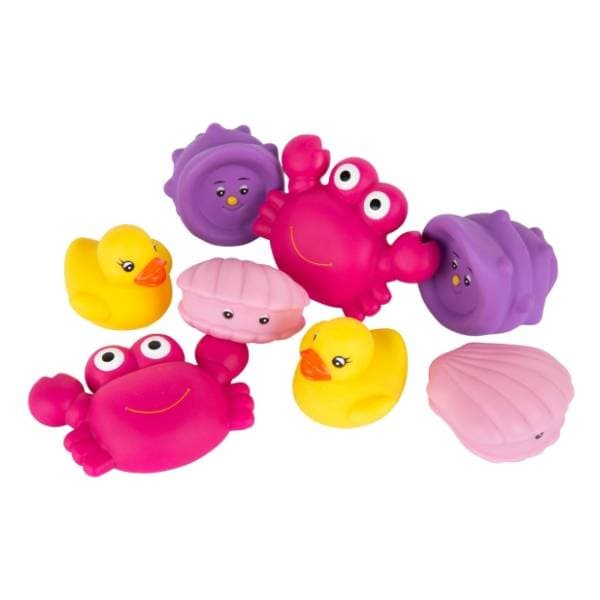 PLAYGRO set za kupanje Morski drugari roze 8kom 1
