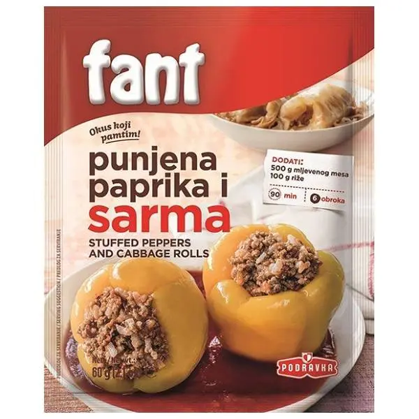 Dodatak PODRAVKA Fant za punjene paprike i sarme 60g 0