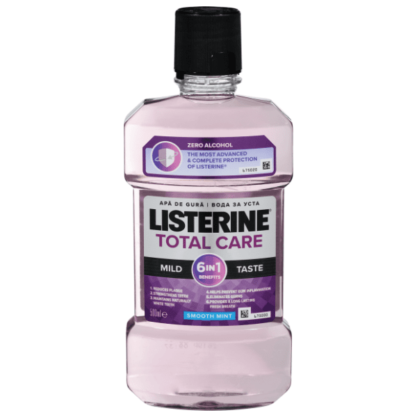 Tečnost za ispiranje usta LISTERINE total care zero 500ml 0