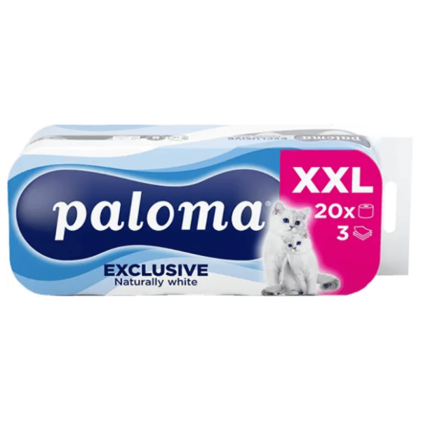Toalet papir PALOMA exclusive 3sloja 20kom 0