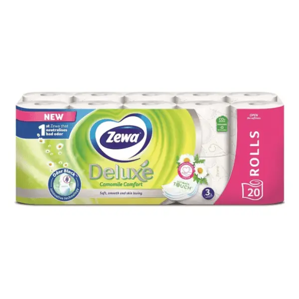 Toalet papir ZEWA deluxe camomile 3sloja 20kom 0