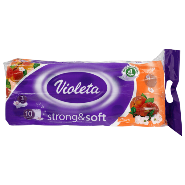 Toaletni papir VIOLETA breskva 3sloja 10kom 0