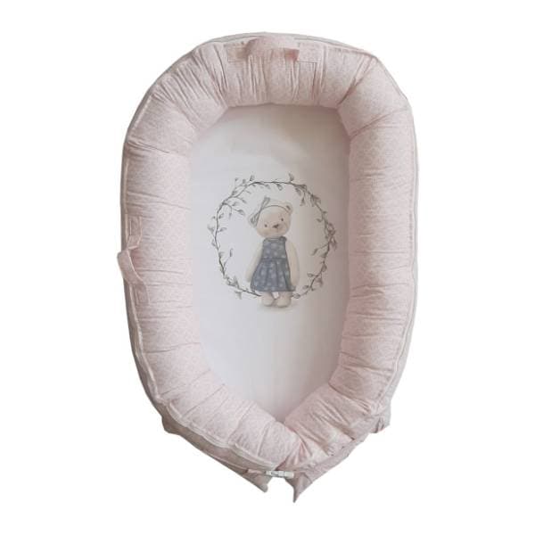 BABY TEXTIL gnezdo za bebe Retro mede roze 0
