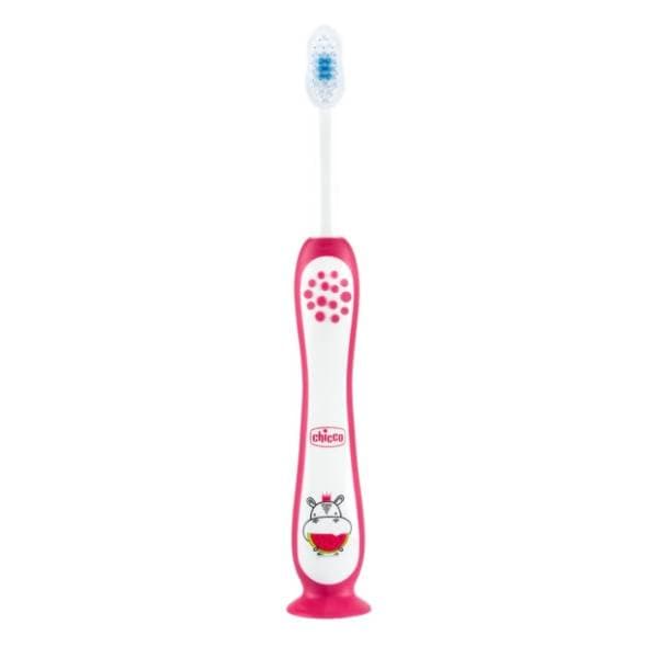 CHICCO dečija četkica za zube hippo 3-6g 1kom 0