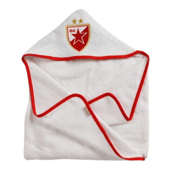 CRVENA ZVEZDA peškir sa kapuljačom 70 x 120 cm 1