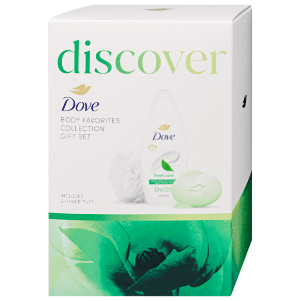 DOVE set Discover (gel za tuširanje, sapun i pufna) 0