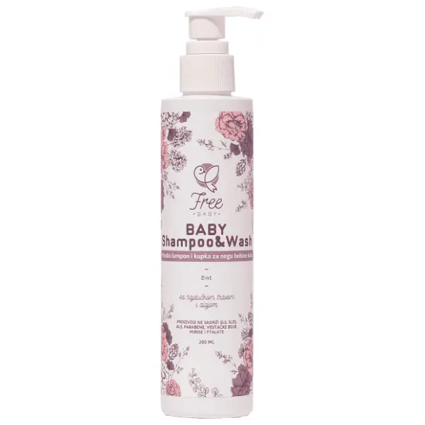 Šampon i kupka 2u1 FREE BABY 200ml 0