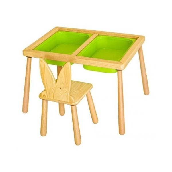 HANAH HOME dečiji sto i stolica green 0