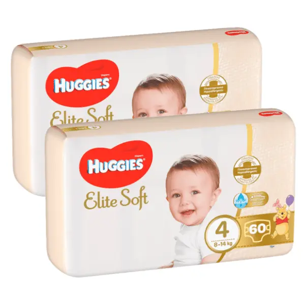 HUGGIES pelene Extra care JR 4 2x60kom 0