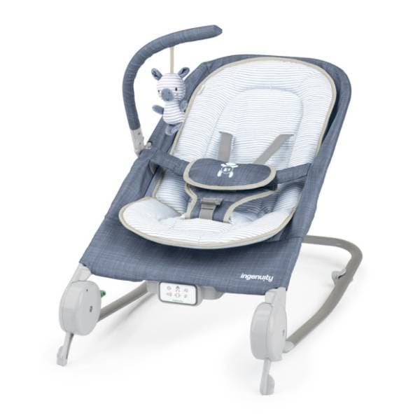 INGENUITY ležaljka Happy bell massage bouncer chambray 0