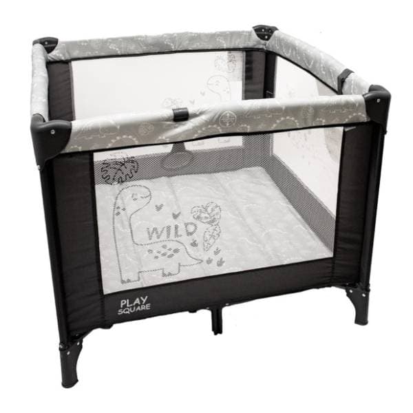 JUNGLE ogradica za bebe Play square crno-siva 0